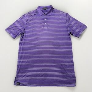 Peter Millar Southern Comfort XXL 2XL Golf Polo Purple Performance Stretch Tag L